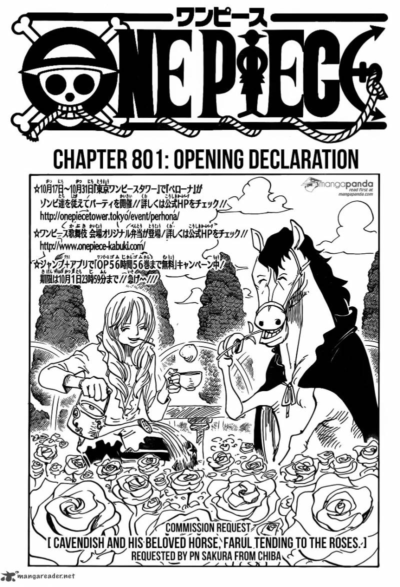 One Piece - Chapter 801 Page 1