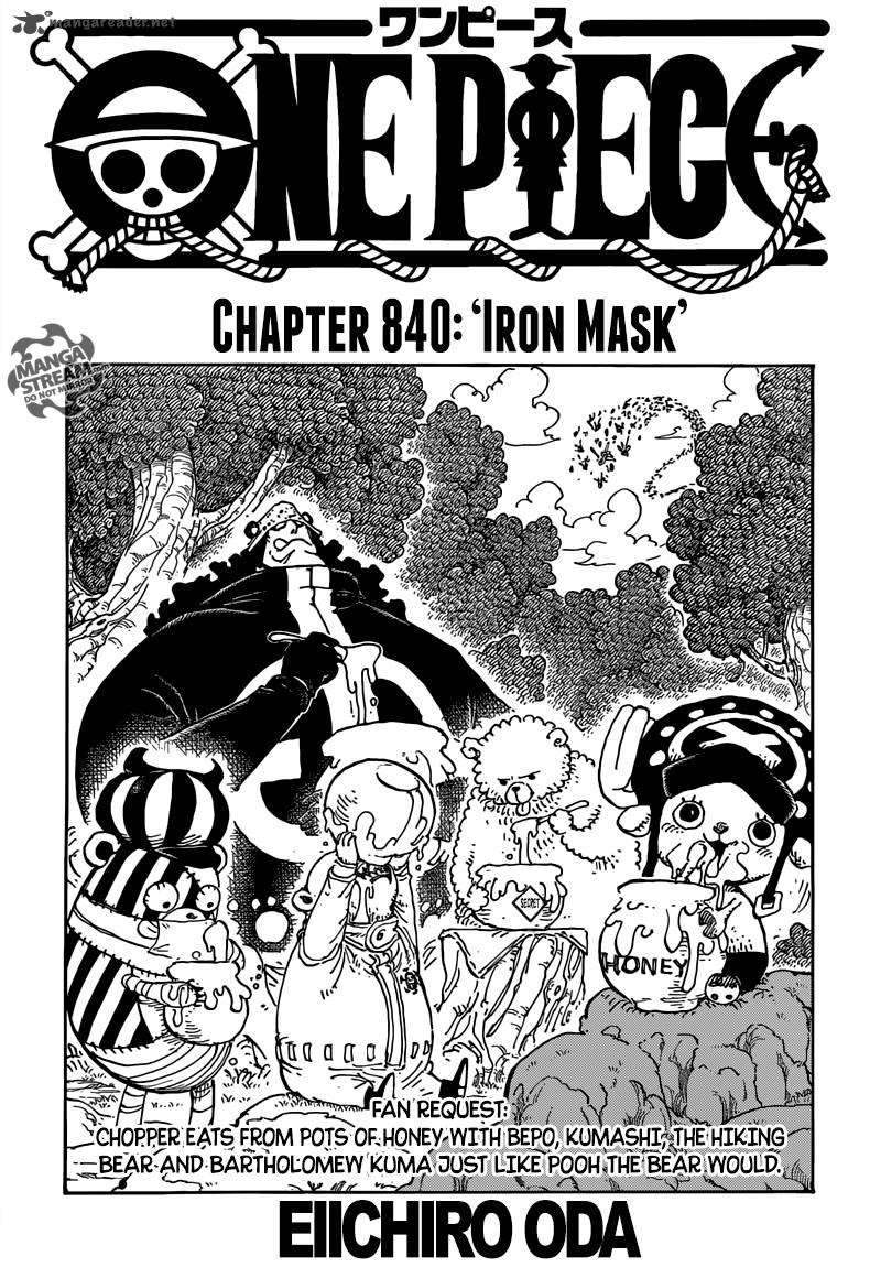 One Piece - Chapter 840 Page 1