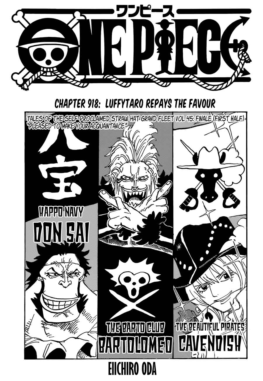 One Piece - Chapter 918 Page 1