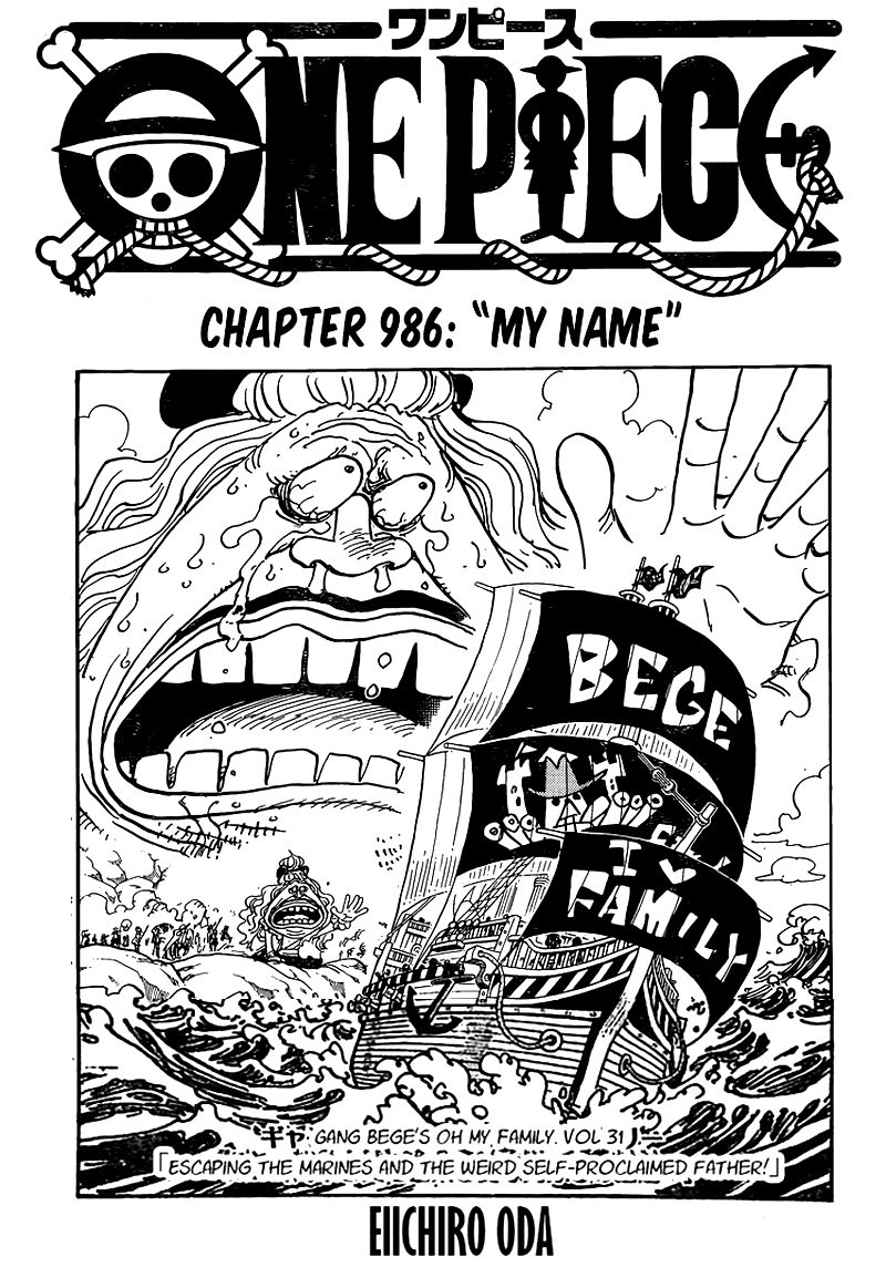 One Piece - Chapter 986 Page 1