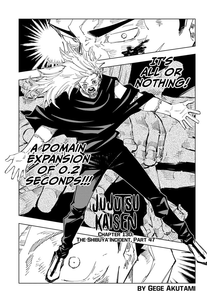 Jujutsu Kaisen - Chapter 130 Page 1