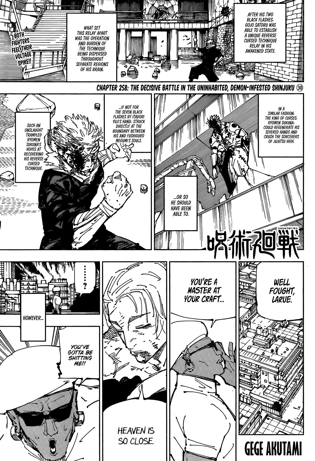 Jujutsu Kaisen - Chapter 258 Page 1