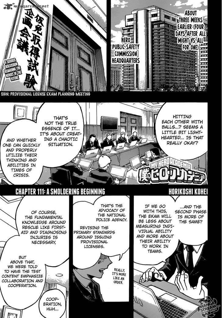 My Hero Academia - Chapter 111 Page 1