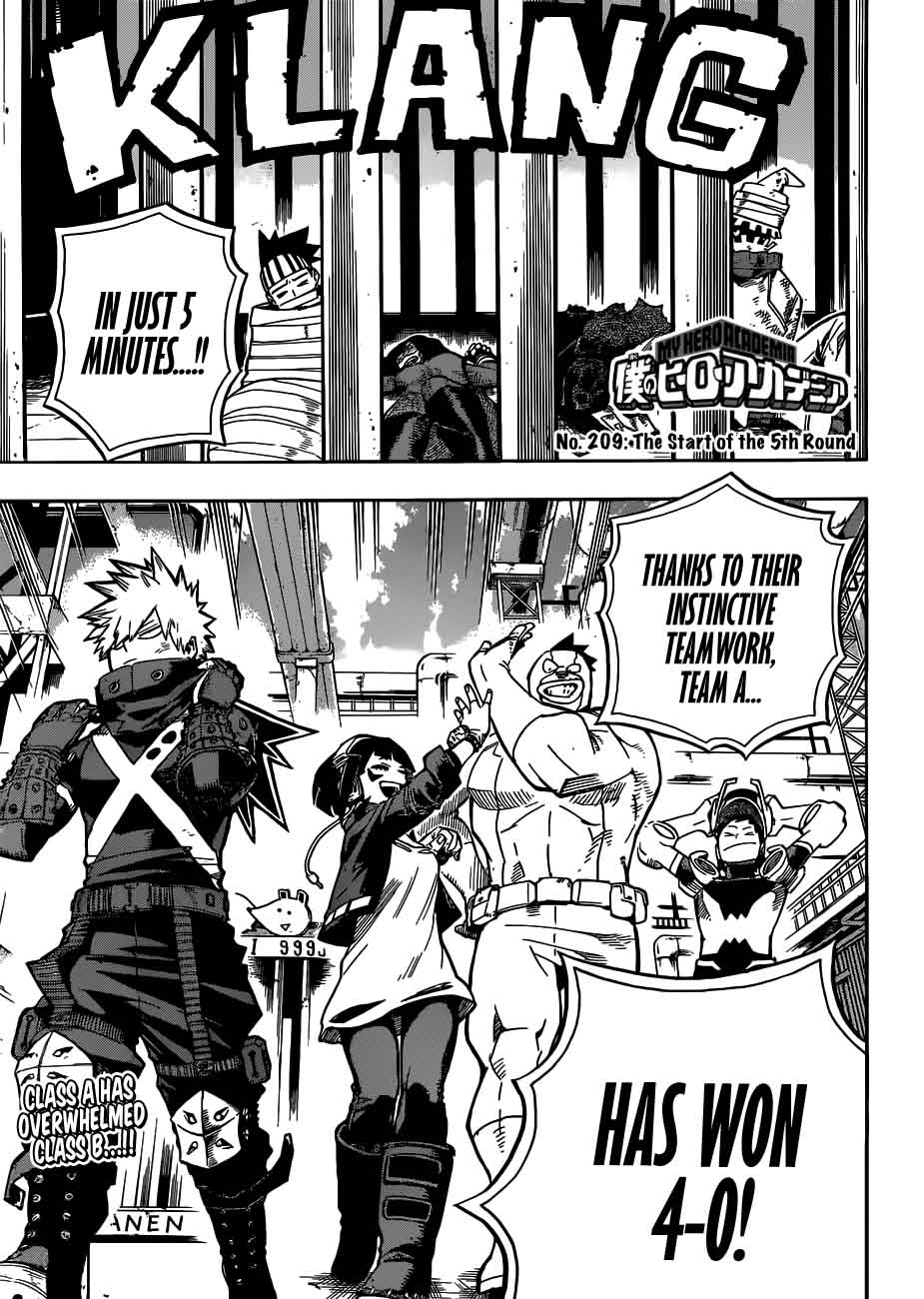 My Hero Academia - Chapter 209 Page 1