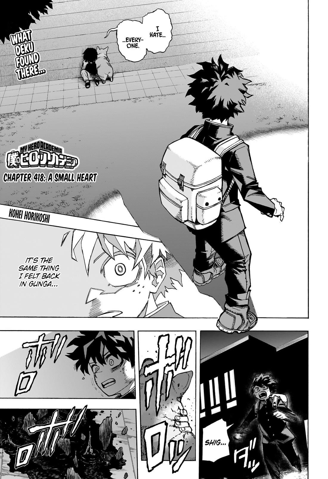 My Hero Academia - Chapter 418 Page 1