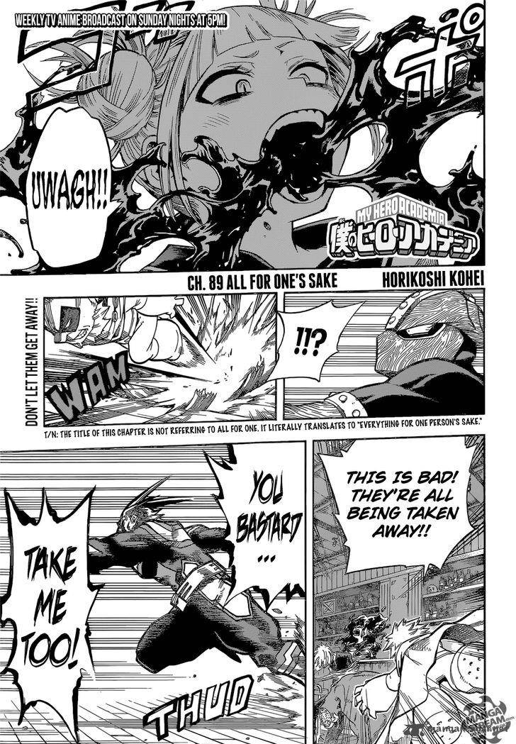 My Hero Academia - Chapter 89 Page 1