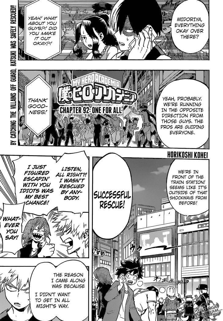 My Hero Academia - Chapter 92 Page 1